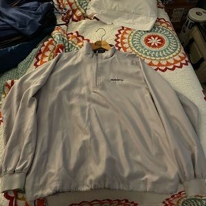 Ballantrae Golf Club Quarter Zip jacket (khaki) size: L